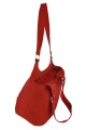 Bolso de Hombro en Tafeta Amasada Rojo