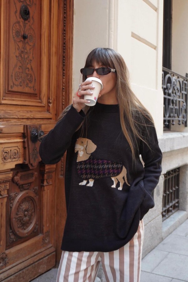 Sweater Salchicha Negro