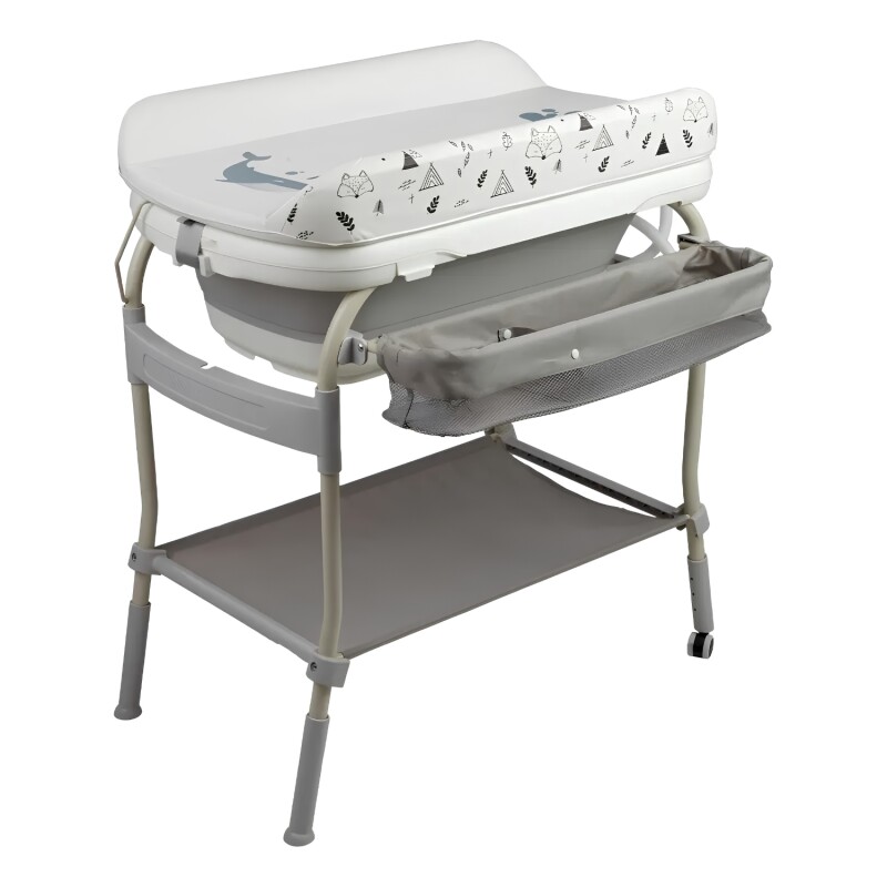 Bañera con Cambiador Carestino Oasis Gris