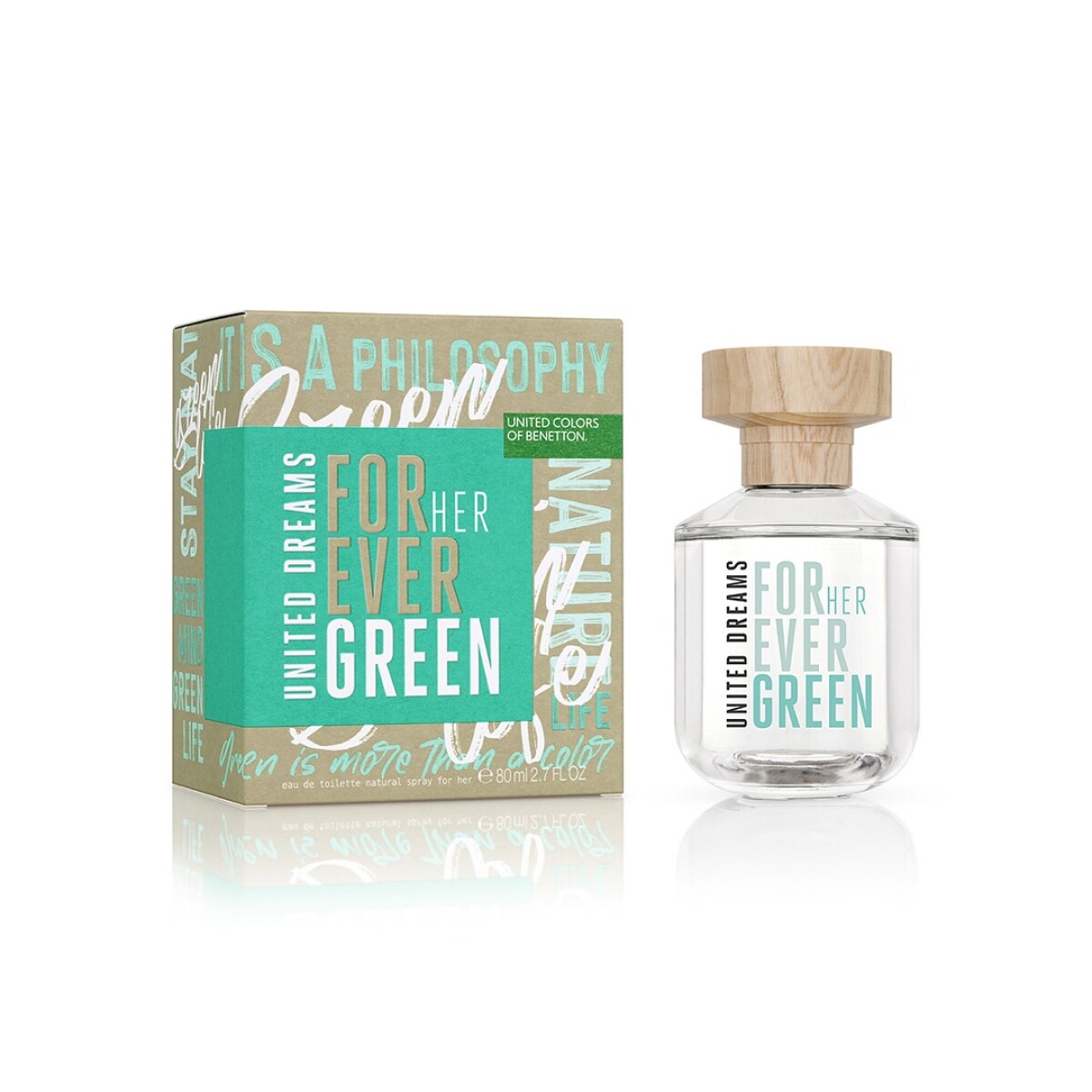 Perfume Benetton United Dreams For Her Ever Green 80ML - 001 