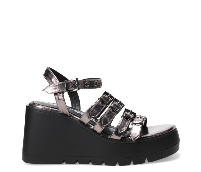 Sandalia LAGOON con hebillas Pewter
