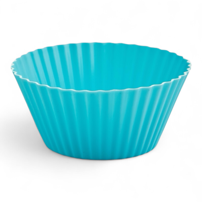 12 piezas molde individual muffin 7,5 x 5,5 cm Silicona Sin Color