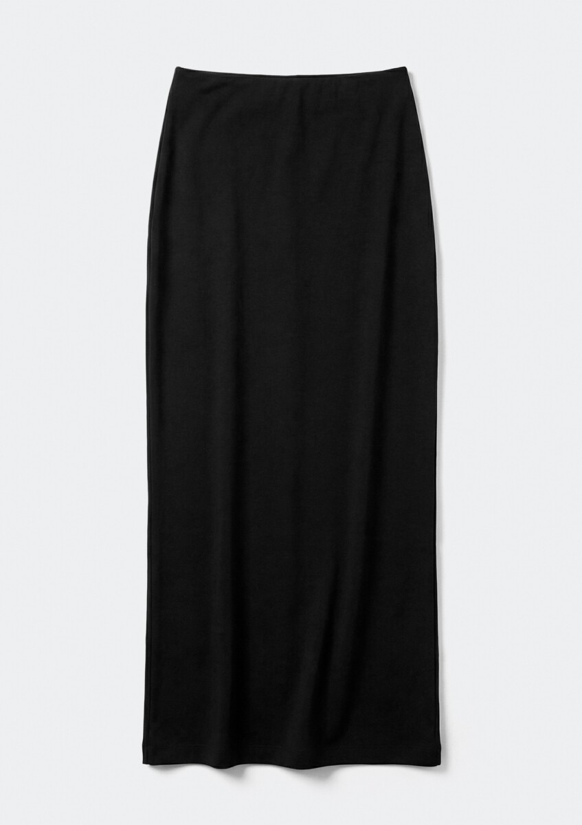 POLLERA MAXI - NEGRO - NEGRO 
