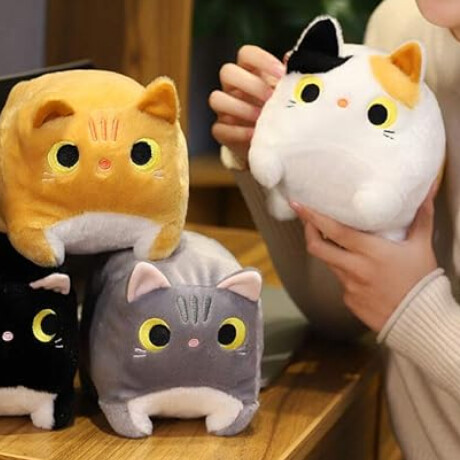 Peluche de gatito cuadrado chico Marron