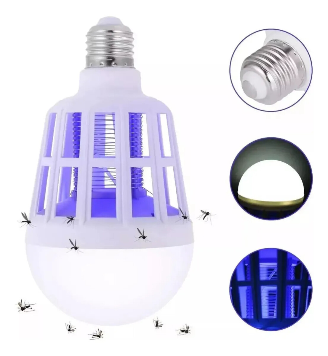 Foco Lámpara Led Mata Mosquitos Insectos 