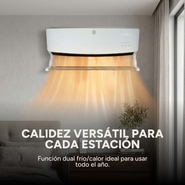 Caloventor Pared Goldtech 1500W 220V Accesorio Secado Ropa Blanco