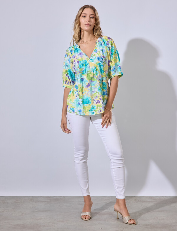Blusa Spring MULTI/AMARILLO