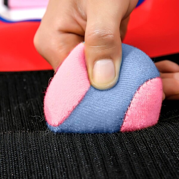 Chaleco Juego Mancha 5 Pelotas Adhesivas Dodgeball Infantil Variante Color Azul