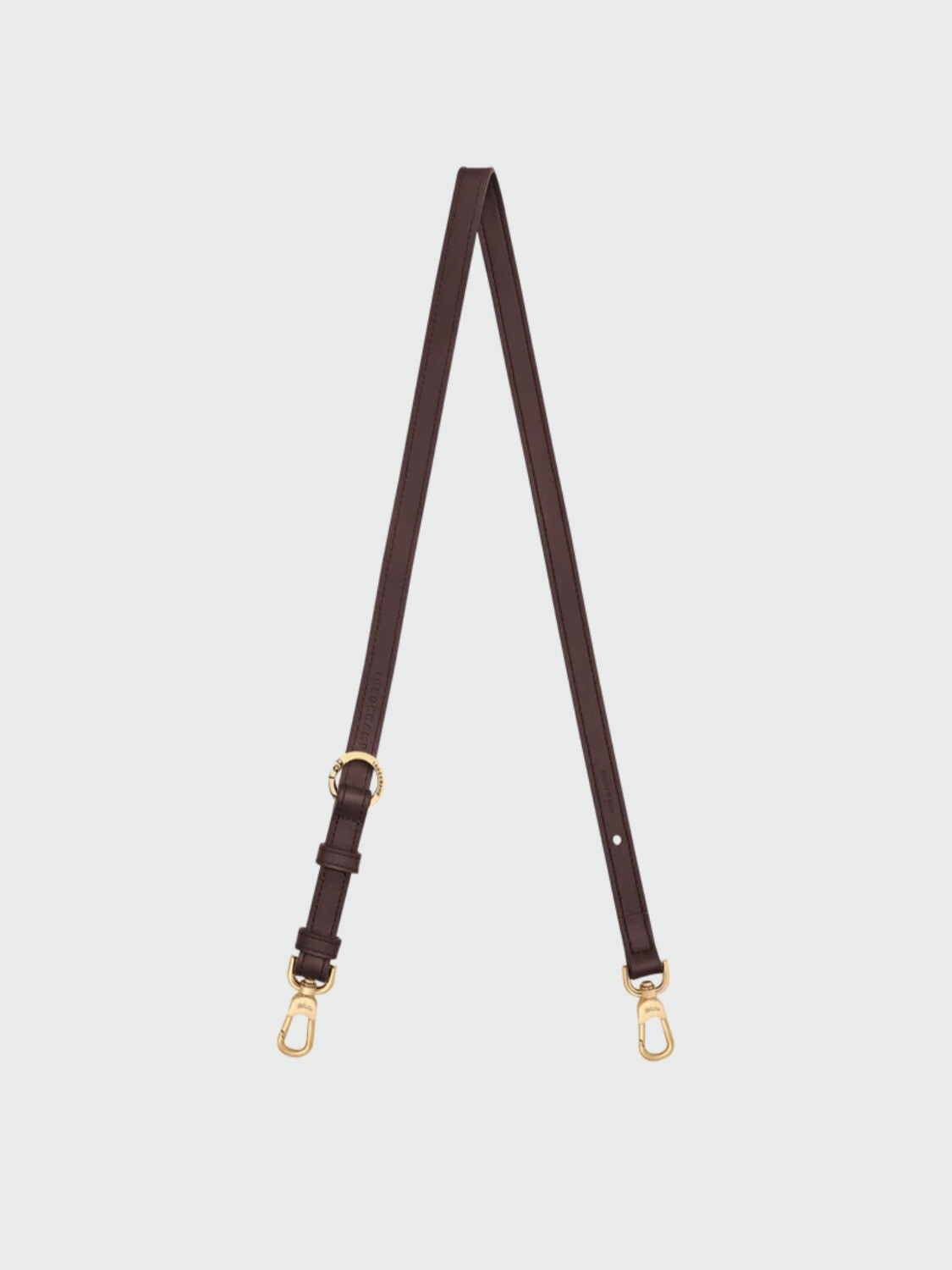 LONGCHAMP - LONGSTRAP, CORREA DE HOMBRO AJUSTABLE DE CUERO - 3.5 X 51CM Natural