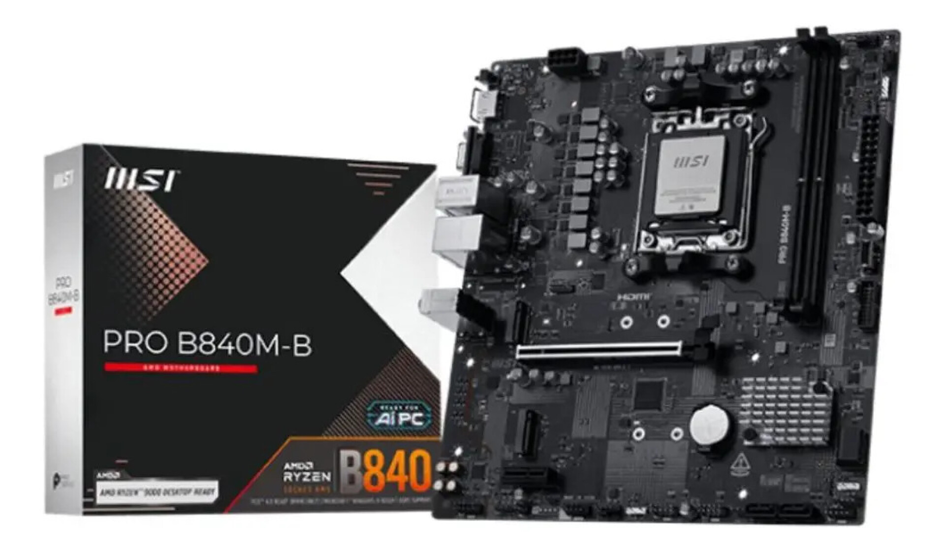 Msi Motherboard Prob840mb Am5 D5 - PLACA MADRE MSI PRO B840MB AM5 