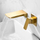 Griferia De Lavatorio Embutida, Tipo Cascada, Oro Mate DORADO-BRUSHED GOLD