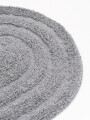 ALFOMBRA BAÑO OVAL GRIS OSCURO