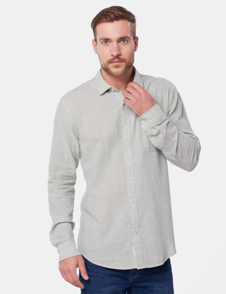 CAMISA DE LINO Menta