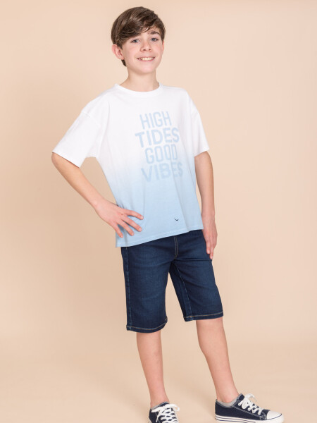 Bermuda denim Azul