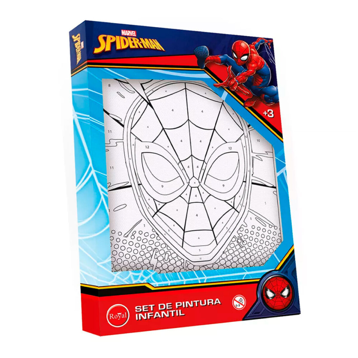 SET PARA PINTAR CON NUMEROS SPIDERMAN 
