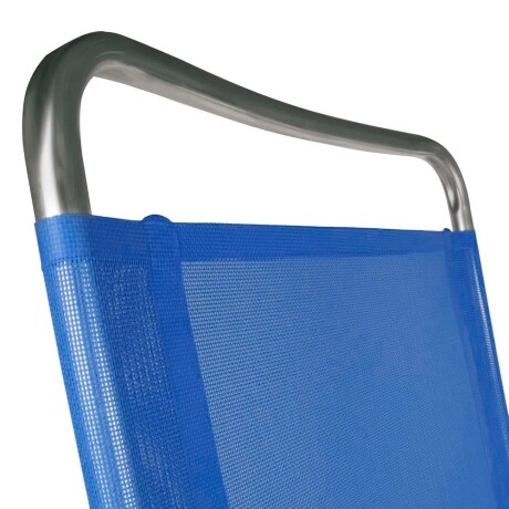 Reposera Alta Plegable en Aluminio Mor Master Plus Fashion Azul