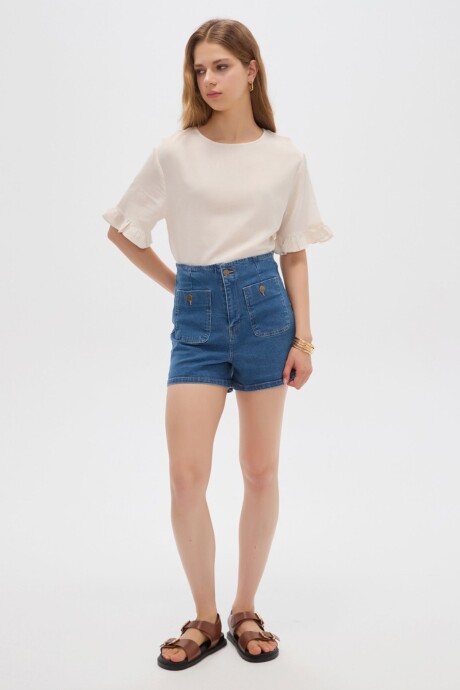 Short Tarei Azul Medio