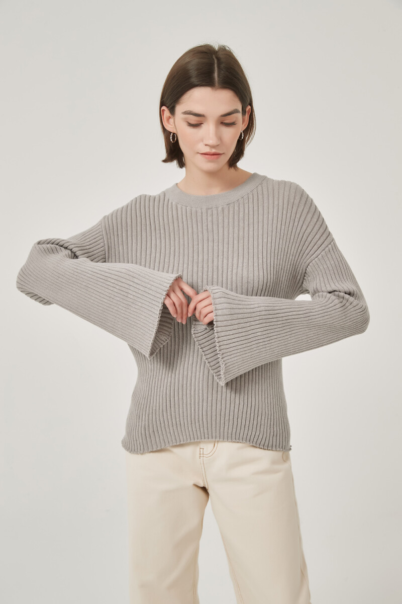 Sweater Lotus - Gris Melange Medio 