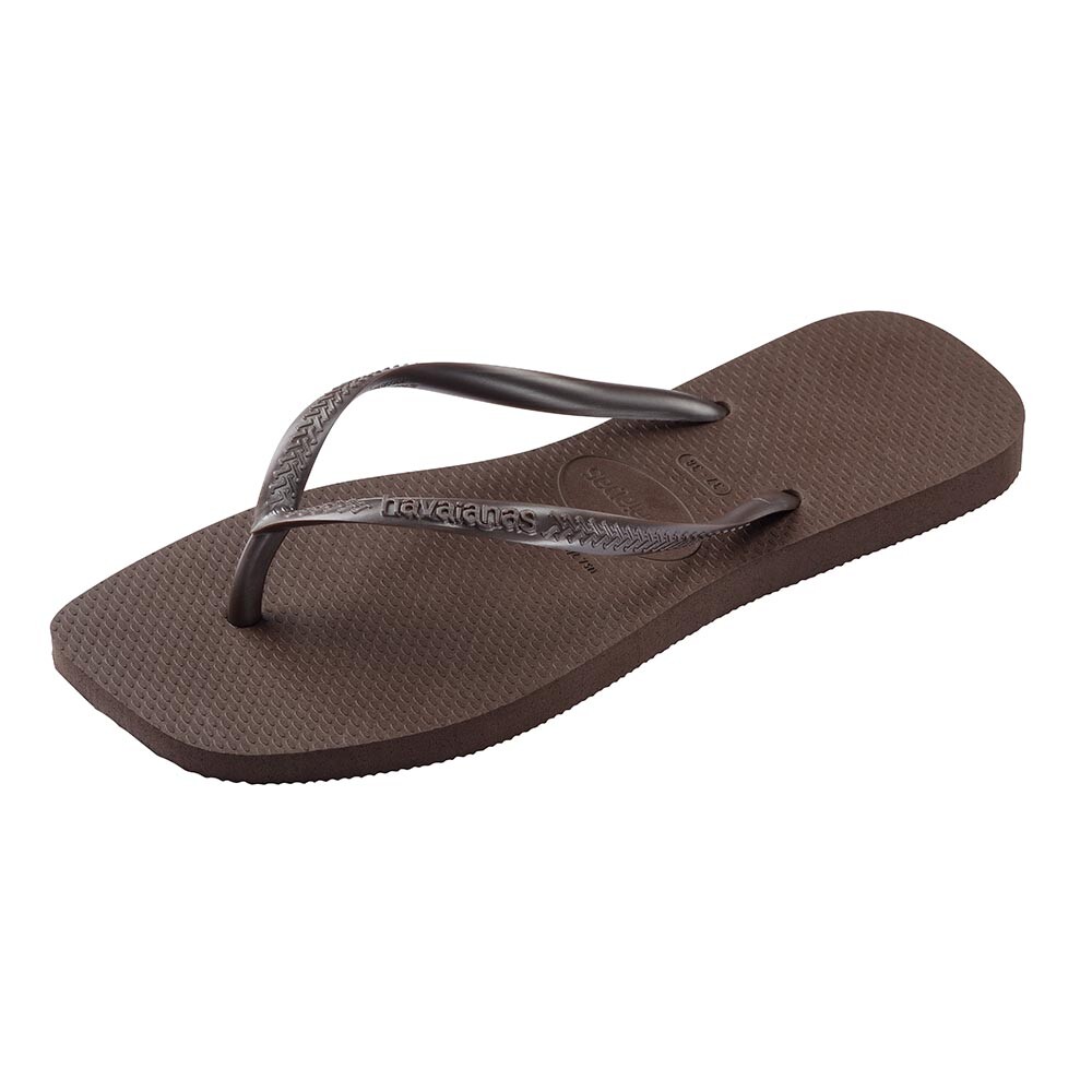 Sandalias Havaianas Slim Square Mujer Cafe