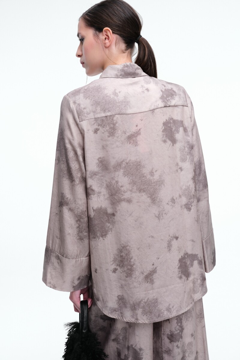 CAMISA OVER PRINT Gris
