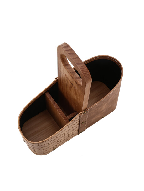 Matera madera combinada Croco Marrón