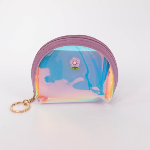 CARTERA HOLOGRÁFICA EN FORMA DE ABANICO (FLOR) CARTERA HOLOGRÁFICA EN FORMA DE ABANICO (FLOR)