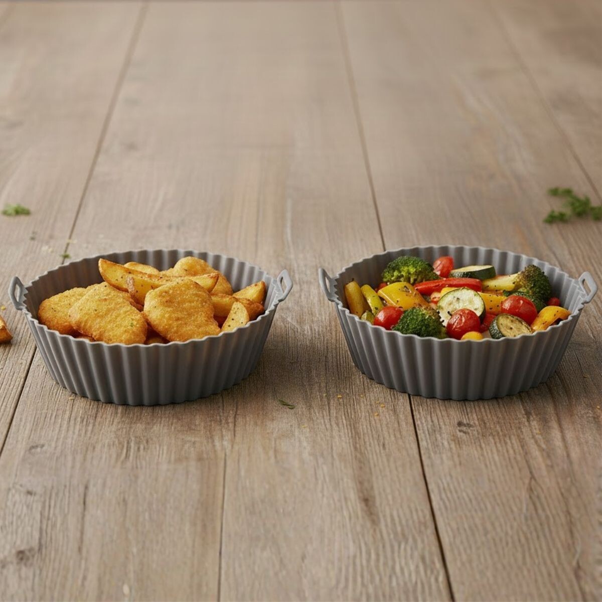 Set x2 Molde de silicona para freidora redondo 20 cm - SURTIDO 