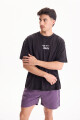 Remera Script Negro