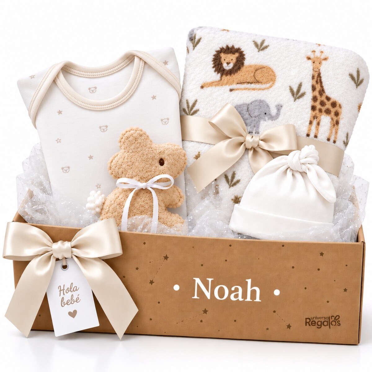 Box Bienvenida Nacimiento Personalizado – Beige 