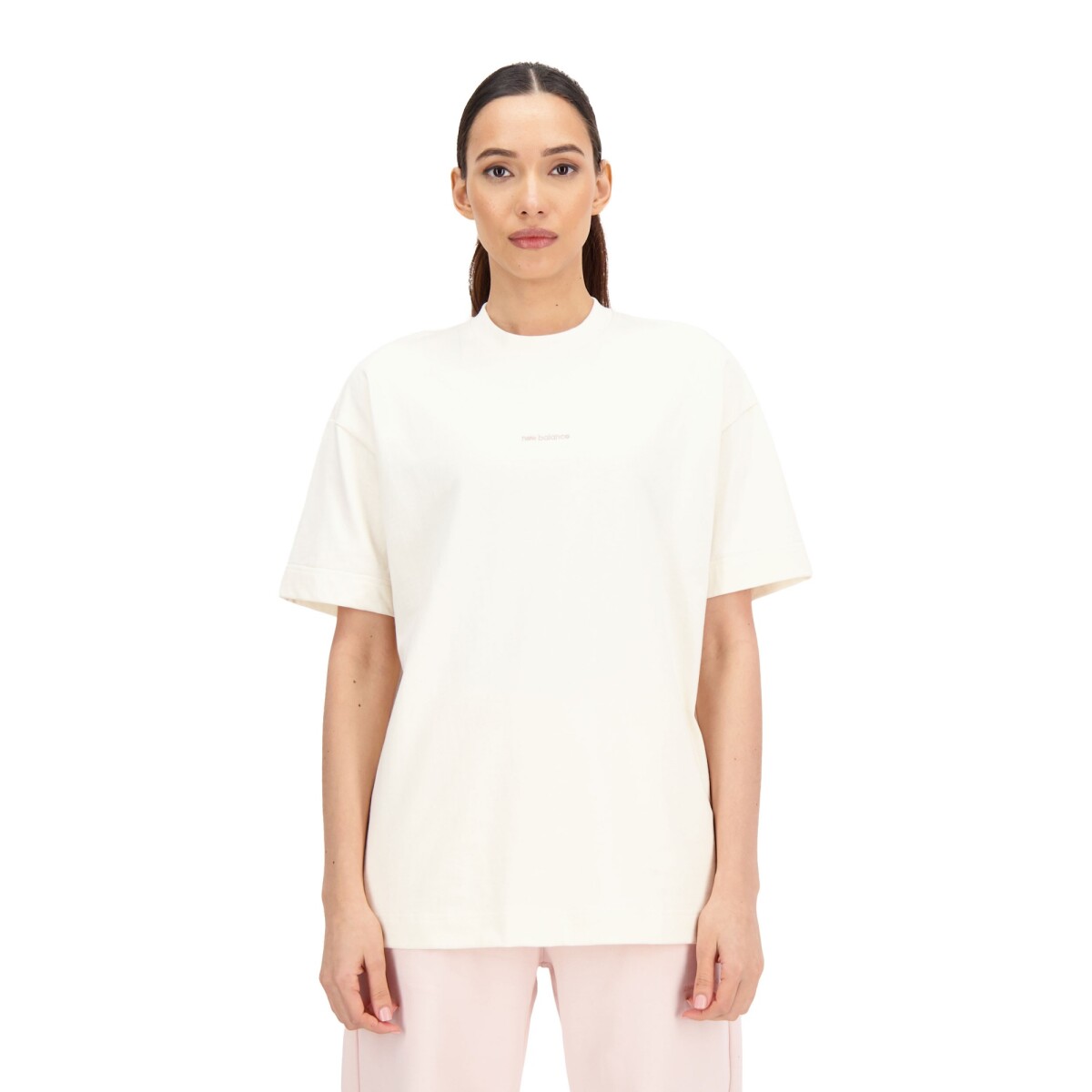 Remera New Balance de Dama - WT33557GIE - BEIGE 