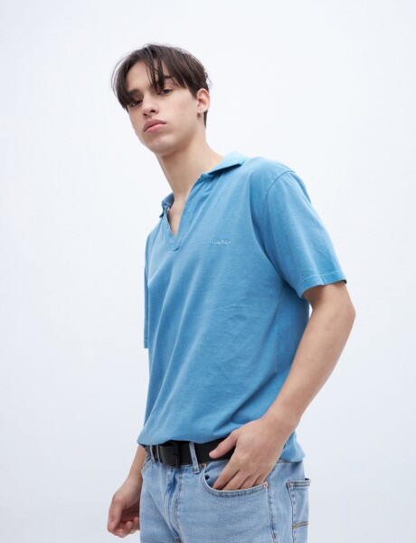 Remera polo Dax Petroleo