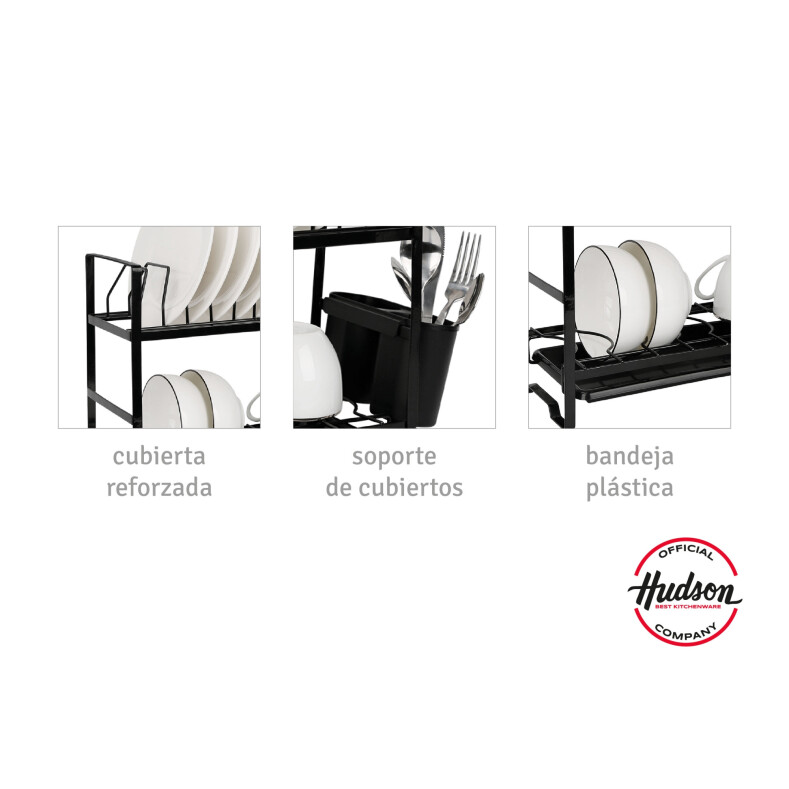 Escurridor De Platos Negro 2 Pisos Chico Linea Hudson Cocina Escurridor De Platos Negro 2 Pisos Chico Linea Hudson Cocina