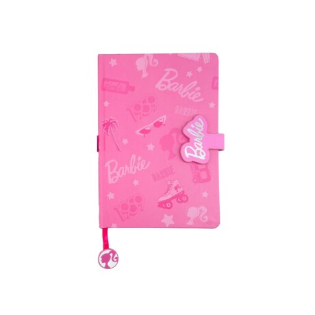 Cuaderno A5 tapa dura Barbie rosa