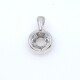 Colgante en oro 18k blanco y brillantes Colgante en oro 18k blanco y brillantes
