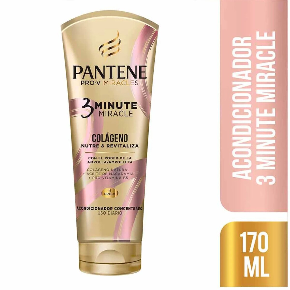 Acondicionador Pantene 3mm Colágeno Nutre y Revitaliza 170ml 