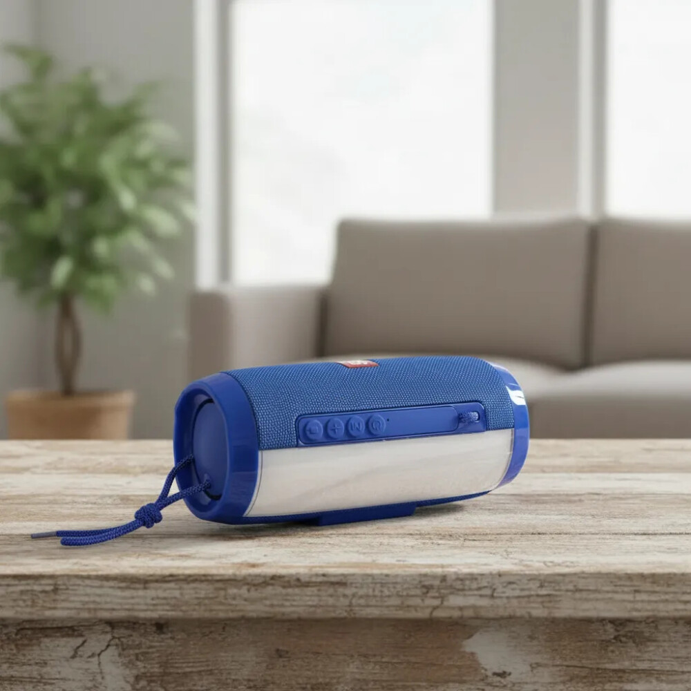 Parlante TG-157 Con Luces Y Bluetooth AZUL