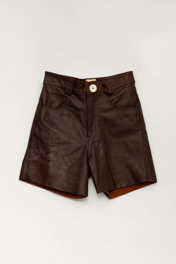 Leather Shorts Crawford Chocolate