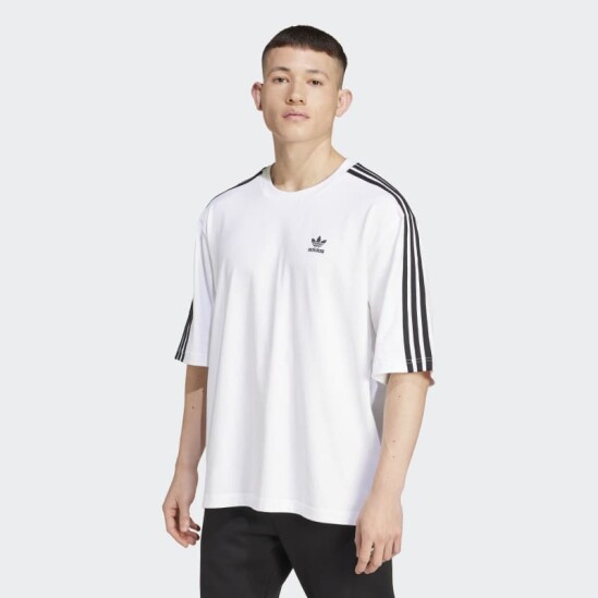 Remera Adidas Adicolor Oversized Blanco