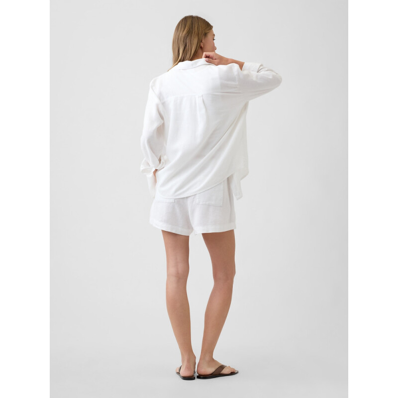 V-LINEN 4IN EASY SHORT OPTIC WHITE