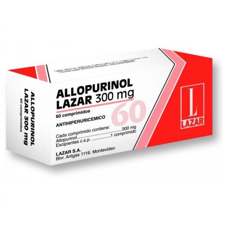 Allopurinol Lazar 300 Mg. 60 Comp. Allopurinol Lazar 300 Mg. 60 Comp.