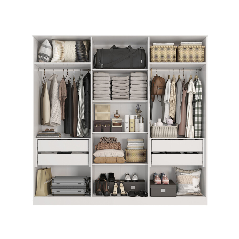 ROPERO 6 PUERTAS BLANCO Ropero 6 Puertas Blanco