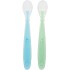 Set x2 cucharas clasicas silicona BUBA celeste verde