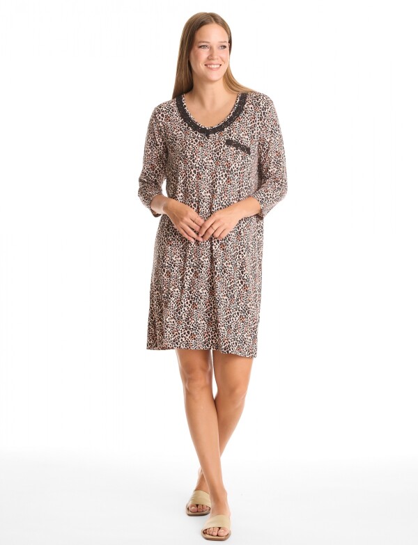 Camison Detalle Crochet TOSTADO/MULTI