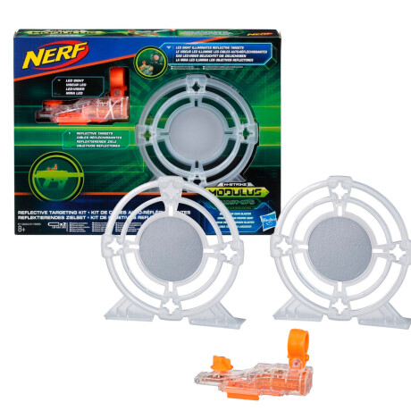 Nerf Lanzador Pistola Dardos Hasbro + Mira + Láser Nerf Lanzador Pistola Dardos Hasbro + Mira + Láser
