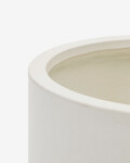 Macetero Aiguablava de cemento blanco Ø 52 cm