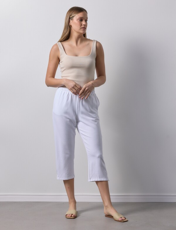 Capri Yoga Algodon BLANCO