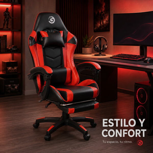 Silla Escritorio Gamer Ergonómica Reclinable Apoya Pies Goldtech Giratoria Silla Escritorio Gamer Ergonómica Reclinable Apoya Pies Goldtech Giratoria