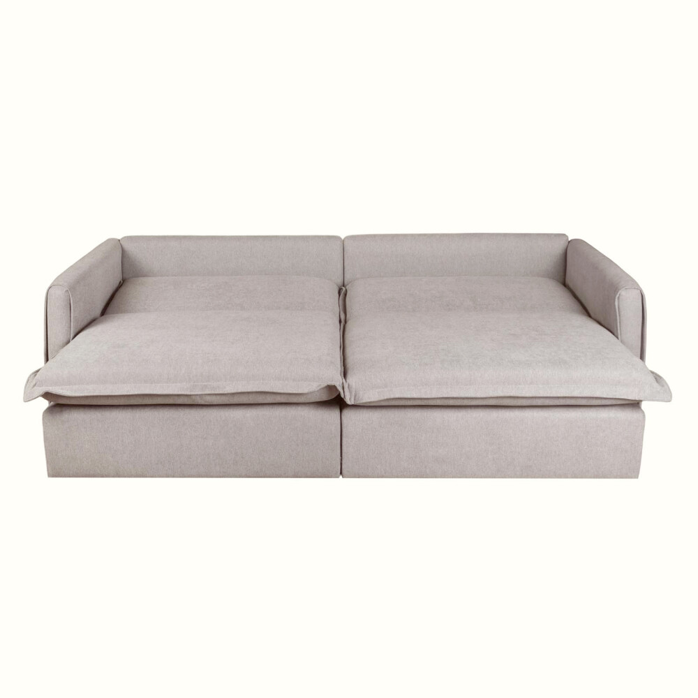 SOFÁ CAMA 3 CUERPOS TELA NATURAL-BEIGE VERONA BEIGE