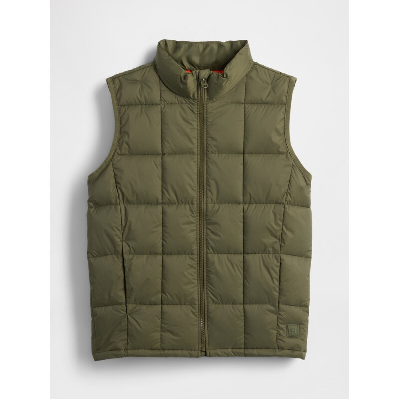 LWT PUFFER VEST ARMY JACKET GREEN