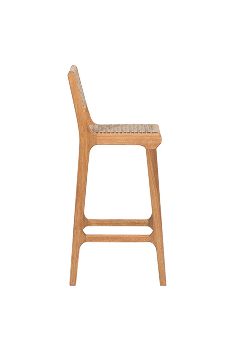 TRACO BANQUETA BANQUETA ALTA TRACO CUERDA RAMI 40x46x106/75CM JATOBA